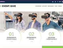 Tablet Screenshot of event-to-give.com